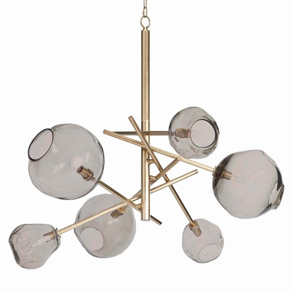 Picture of MOLTEN CHANDELIER, SMOKE BRASS