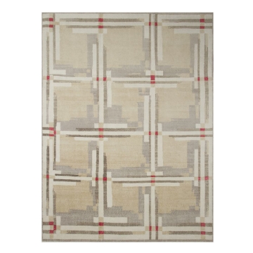Picture of PLAID RUG, BE/IV/RD 8X10