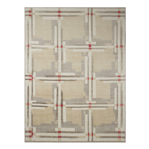 Picture of PLAID RUG, BE/IV/RD 8X10