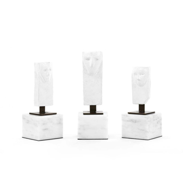 Picture of ANTIGONY SET 3 STATUES WHT