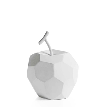 Picture of CARVED ANGLE APPLE DÉCOR, WH
