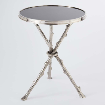 Picture of TWIG TABLE - NICKEL/BLK GRANIT