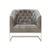 Picture of MANN TUFTED LEATHER CHAIR