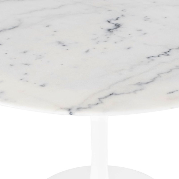 Cal Dining Table White Marble Dining Table