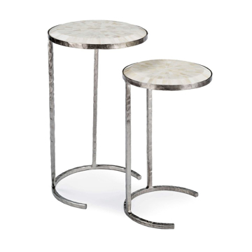 Picture of BONE VENEER NESTING TABLES S/2