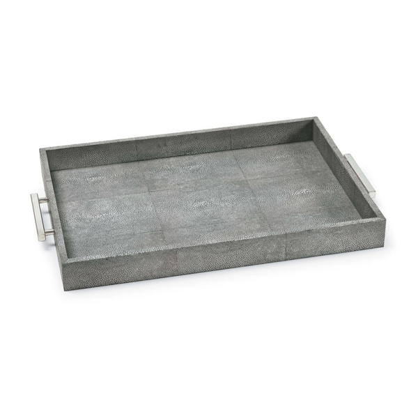 Picture of SHAGREEN RECTANGLE TRAY, CHAR