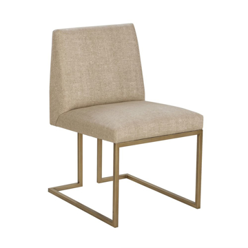 Picture of ASHTON SIDE CHAIR, SATIN BRASS