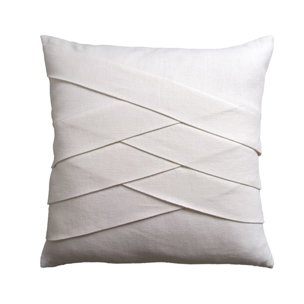 Picture of SLUBBY LINEN PILLOW, HERRINGBN