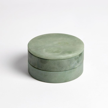 Picture of ALABASTER SWIVEL BOX, GREEN