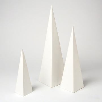 Picture of S/3 PYRAMID OBJET, WHITE