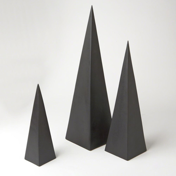 Picture of S/3 PYRAMID OBJET, BLACK