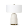 Picture of RIVOLI LEATHER TABLE LAMP, WHT