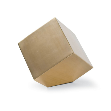 Picture of CLOSED STANDING CUBE, BRASS