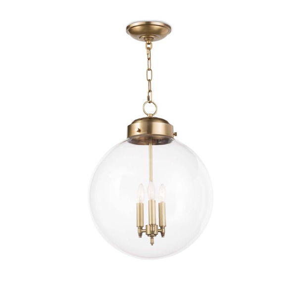 Picture of GLOBE PENDANT, NAT.BRASS