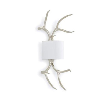 Picture of ANTLER SCONCE, SILVER LEAF