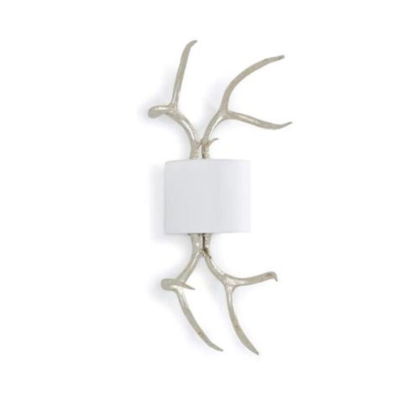 Picture of ANTLER SCONCE, SILVER LEAF