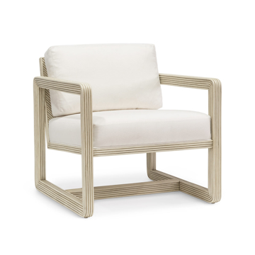 Picture of BERGEN LOUNGE CHAIR, VINT WHT