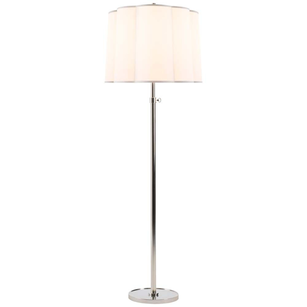 Picture of SIMPLE FLOOR LAMP SLVR SCLP SH