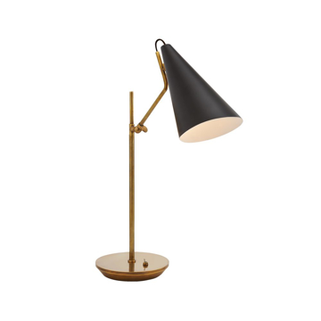 Picture of CLEMENTE TABLE LAMP, BRASS/BLK