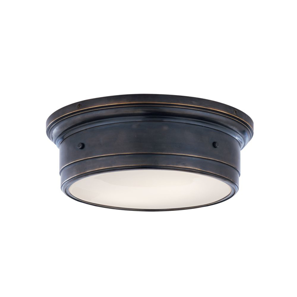 Picture of LARGE SIENA FLUSH MOUNT, BZ-WG