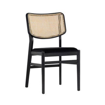 Picture of ANNEX DINING CHAIR, VELVET BLK