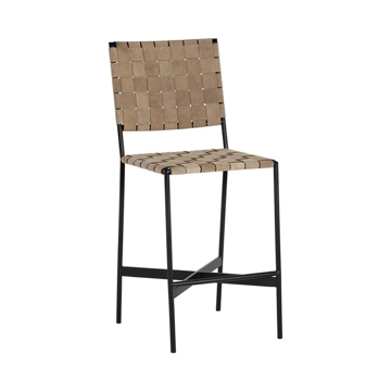 Picture of OMARI COUNTER STOOL, BLK/L TAN