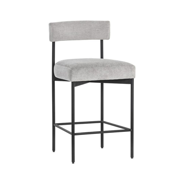 Picture of SENECA COUNTER STOOL, BK/STONE