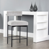 Picture of SENECA COUNTER STOOL, BK/STONE