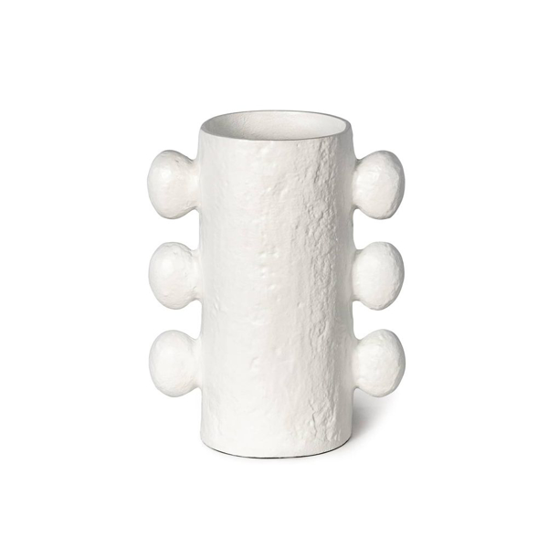 Picture of SANYA METAL VASE, SMALL WHITE