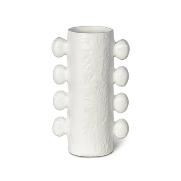 Picture of SANYA METAL VASE, LARGE WHITE