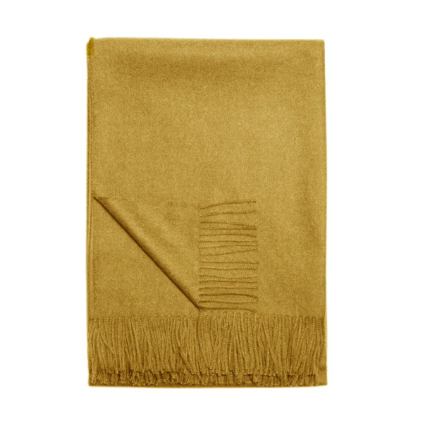 Picture of PARIS ALPACA THROW, MUSTARD