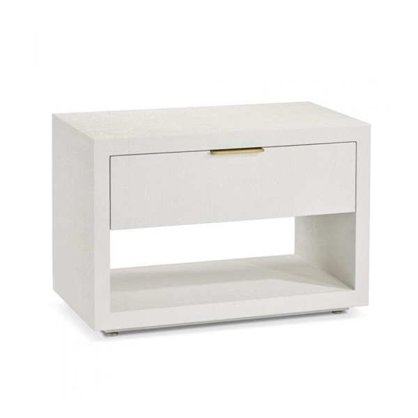 Picture of MONTAIGNE BEDSIDE CHEST, WHITE