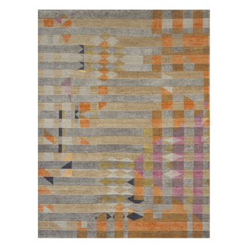 Picture of PLAID RUG, OR/GR/BE