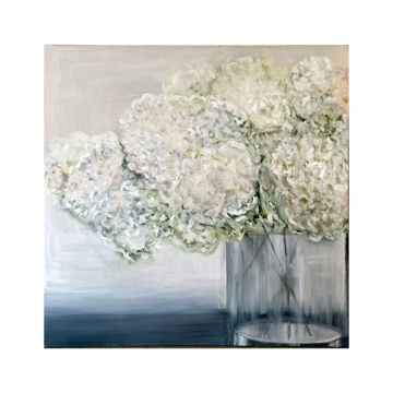 Picture of HYDRANGEA IN WHITE, 48 X 48