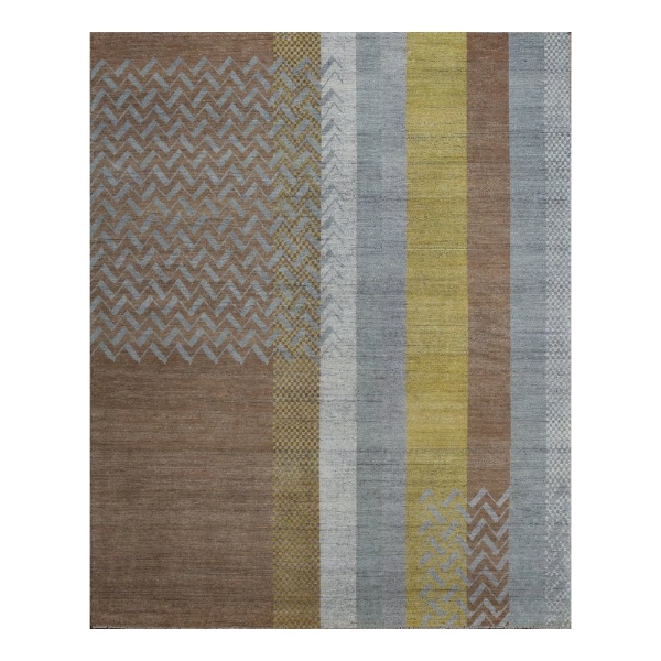 Picture of PLAID RUG, BR/GR/YE