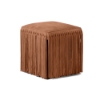 Picture of HALLIE STOOL, SUEDE AGED CAMEL