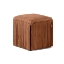 Picture of HALLIE STOOL, SUEDE AGED CAMEL