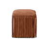 Picture of HALLIE STOOL, SUEDE AGED CAMEL