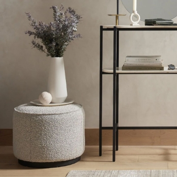 Picture of SINCLAIR ROUND OTTOMAN, KN DOM