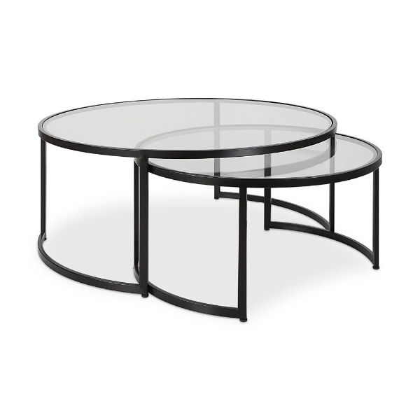 Picture of RHEA NESTING TABLES S/2, BLACK