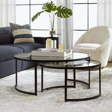 Picture of RHEA NESTING TABLES S/2, BLACK