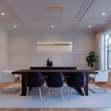 Picture of BECKETT LINEAR CHANDELIER, BBS