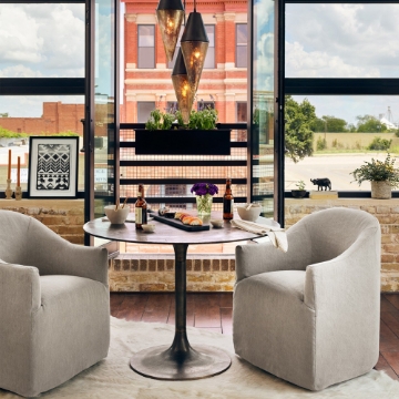 Picture of SIMONE BISTRO TABLE, ANT RUST